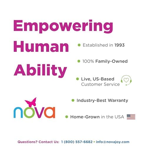 NOVA Heavy Duty Bariatric Transport Chair with 400 lb. Weight Capacity, 22” Extra-Wide Seat with Locking Hand Brakes, Flip Up Arms (for Easy Transfer), Anti-Tippers, 12” Rear Wheels, Color Blue 10