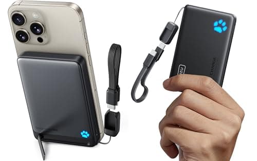 INIU for MagSafe Portable Charger, Qi2 Certified Slimmest 45W 10000mAh & Ultra Slim 10000mAh 45W PD Power Bank Combo
