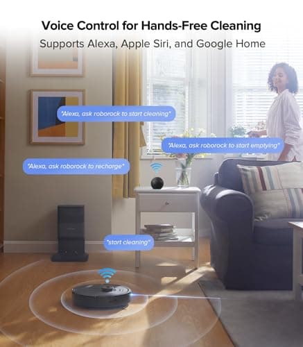 roborock Q5 Max+ Robot Vacuum with Self-Empty Dock, Upgraded from Q5+, 5500 Pa Suction, DuoRoller Brush, Hands-Free Cleaning for up to 7 Weeks, PreciSense LiDAR Navigation, App & Voice Control 8