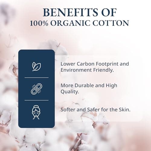 Lane Linen 100% Organic Cotton Twin Size Fitted Sheet Only (39"x75") - Super Soft 100% Cotton Twin Fitted Sheet - Lightweight & Durable Cotton Bed Sheet - Sepia Rose 8
