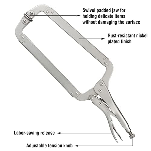 Olympia Tools 18" Locking C-Clamp, silver (11-418) 3