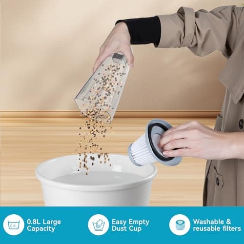 Corded Vacuum Cleaner, 4-in-1 Vacuum Cleaners for Home 15Kpa Power Suction Lightweight Corded Stick Vacuum with HEPA Filter Converts to Small Handheld Vacuum for Home, Pet Hair, Carpet, Hard Floors 9