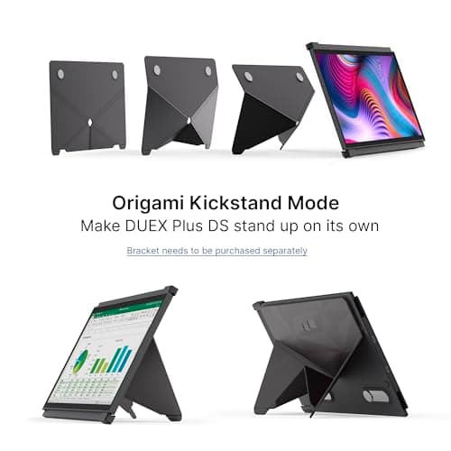 Portable Monitor for Laptops, New Mobile Pixels Duex Plus DS 13.3" Full HD IPS Dual Laptop Monitor, USB C/HDMI Plug and Play Laptop Screen Extender,Windows/Mac/Android/Switch Compatible 8