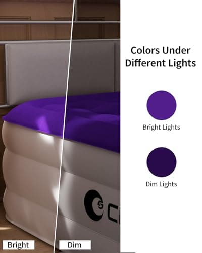 CHILLSUN King Air Mattress with Built in Pump, 18" Raised Comfort Blow up Mattress, Upgraded Air Bed Inflatable Mattress for Guests & Home, colchones inflables, AirBed, 750lbs Max 7