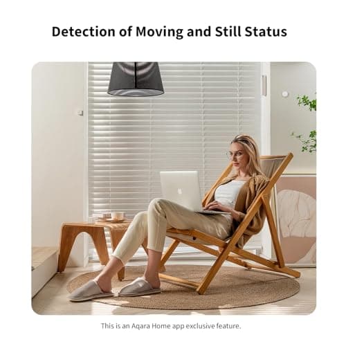 Aqara Zigbee Presence Sensor FP1E, mmWave Radar Wired Motion Sensor, AI Spatial Learning, Supports HomeKit, Alexa, Google Home, Matter Over Bridge, Requires Aqara Zigbee 3.0 Hub 6