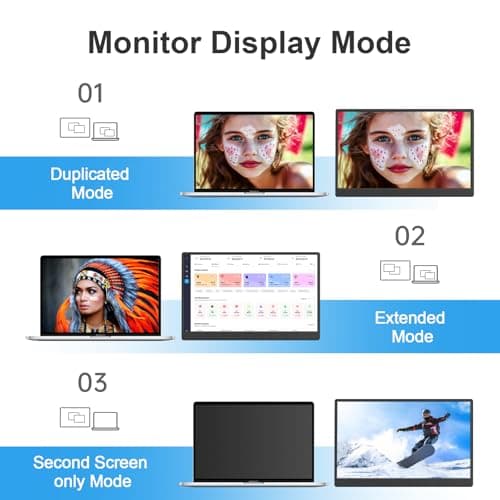 UFYQL Portable Monitor 15.6-inch FHD 1080P Ultra-Slim Travel External Monitor HDR IPS Gaming Display with Kickstand &Speakers USB-C HDMI Plug&Play，for Laptop PC Phone PS4/5 Xbox Switch 8