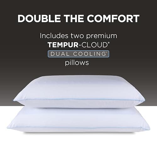 Tempur-Pedic TEMPUR-Cloud Dual Cooling Pillow, Queen, White 14