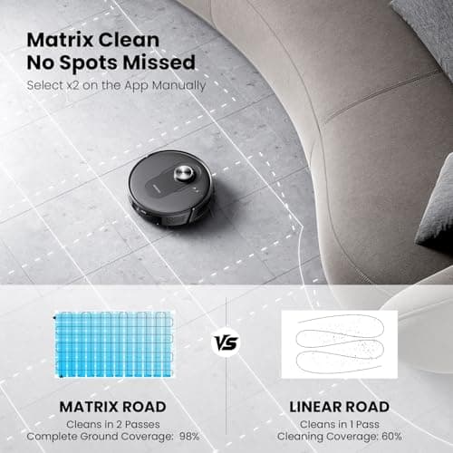 Proscenic Q8 Max Robot Vacuum Mop with Self-Empty Station, 6000Pa 200Min Robotic Vacuum with Lidar Navigation, 5 Real-Time Mapping, WiFi/Alexa/APP Remote Control Robot Hoover for Floor Carpet Pet Hair 8