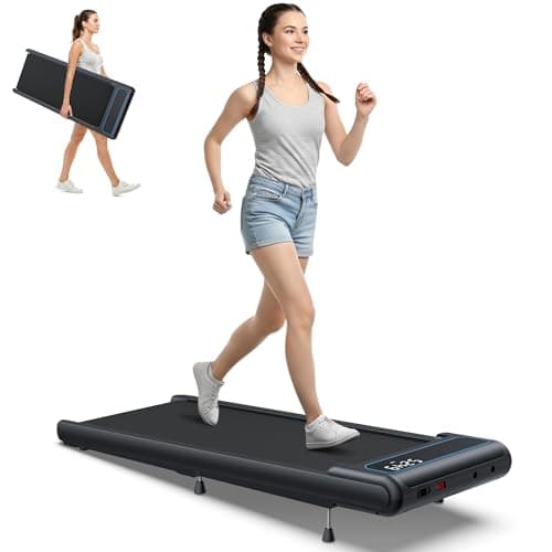 Walking Pad Under Desk Treadmill: Up to 10% Incline Voice Control 2.5HP Smart Treadmills Compatible with WELLFIT KINOMAP APP for Home Office - 265 LBS Capacity 9