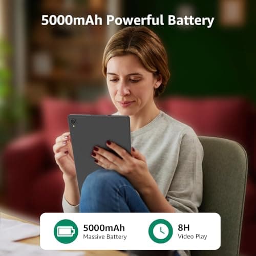 Maxsignage 10.1“ Tablet, 2025 Latest Android 14 with Octa-Core Processor, 8GB&64GB Storage(Expand to 512GB), Dual Camera, G-Sensor, WiFi 6&Bth 5, 5000mAh Battery 6