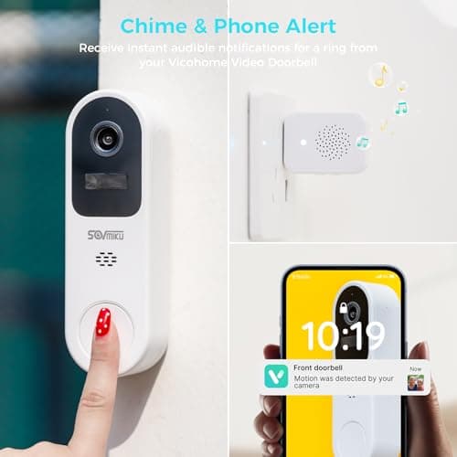 Vicohome 2K AI Tracking Security Camera & Video Doorbell for Home, Pet Indoor Camera,Baby Monitor,360° View Pan/Tilt Cam,Two Way Audio,Night Vision,Easy to Setup,2.4G WiFi,180 Days Exchange Policy 7