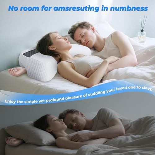 SAHEYER Side Sleeper Pillow with Arm Hole, Upgrad Shoulder Relief System for Neck Pain, Multi-Angle Memory Foam Rotator Cuff Pillow for Adults Side, Back and Stomach Sleeper Pressure-Free Sleep, Black 8