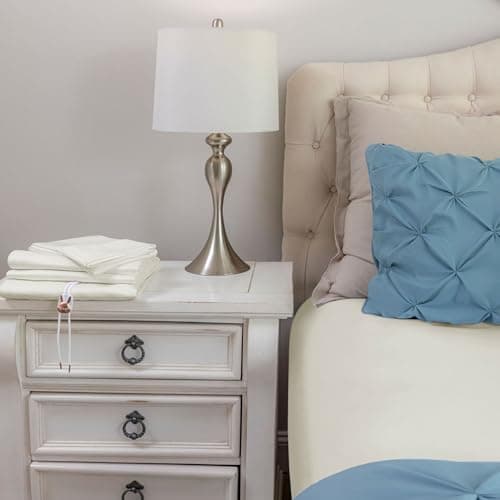 Bed Bunny King Locking Fitted Bed Sheet Set (4 Pcs), Stays On & Won’t Slip Off, Built-in StayFit Compression System Hugs Mattresses, AS SEEN ON TV, Wrinkle & Stain Resistant CopperSoft™ Fabric (Cream) 11