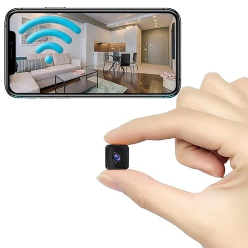 Small Indoor Outdoor Camera Security Wireless Home Cameras 4K Mini WiFi Pet Camaras, HD Tiny Nanny Cam,Wide Angle,Night Vision, Home Indoor Outdoor Camara,Can No Need WiFi Cams For House Security