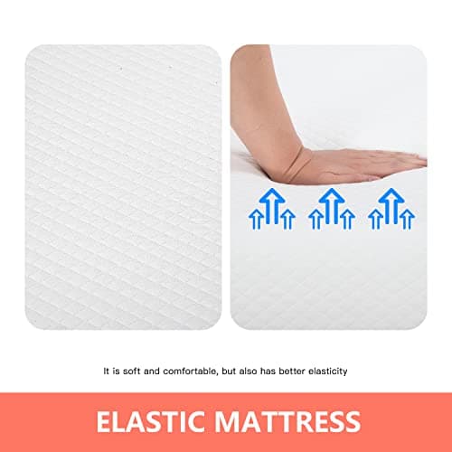 FDW | 5 Inch Full Mattress | Medium Firm | Gel Memory Foam Mattress | White | Bed in a Box, CertiPUR-US Certified | Pressure Relief, Cooling Ventilated Foam | Washable Removable Cover 5