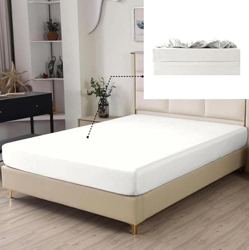 SDIII White Twin Fitted Sheet 2 Pack, Hotel Quality Brushed Microfiber Bottom Fitted Sheets, Soft and Breathable, Deep Pocket Sheets for Twin Size Bed