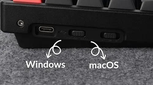 Keychron K2 QMK Wireless Mechanical Gaming Keyboard, 75% Layout with Super Brown Switch, White LED Backlight Rechargeable Wired Bluetooth Professional Office Keyboard for Mac/Windows, Version 3 6