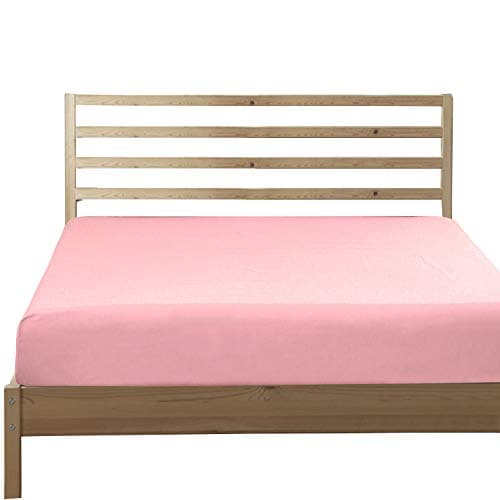 Bedding Twin Fitted Sheet, Bottom Sheet with Deep Pocket - Soft Microfiber - Shrinkage and Fade Resistant - Easy Care -1 Fitted Sheet Only, Pink 6