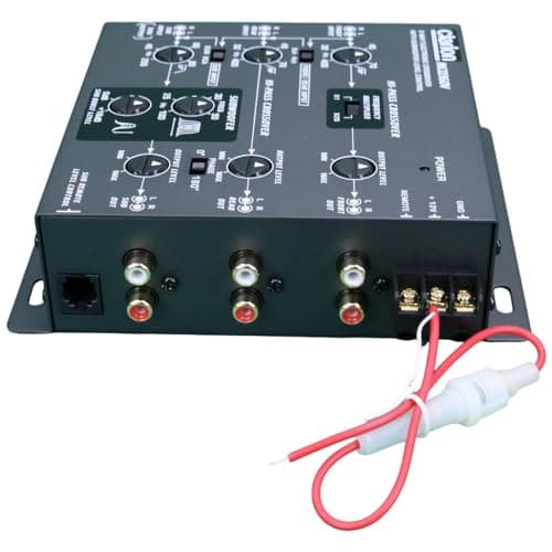 Clarion MCD360V 3-Way 6 Channel RCA Inputs Electronic Crossover with Remote Subwoofer Level Control Adjustable Level Output for Front Rear Subwoofer 5
