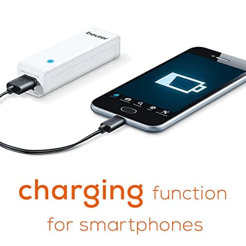 Beurer Portable Wireless Heated Seat Cushion with Convenient Storage Bag, Rechargeable, Durable for Indoor & Outdoor Use, Dark Grey 1 Count (Pack of 1) 7