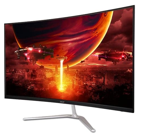 acer Nitro 31.5" FHD 1920 x 1080 1500R Curved PC Gaming Monitor | AMD FreeSync™ Premium | Up to 165Hz Refresh | 1ms VRB | VESA Mountable | 1 x Display Port 1.2 & 2 x HDMI 1.4 | EDA320Q PBIIPX 9