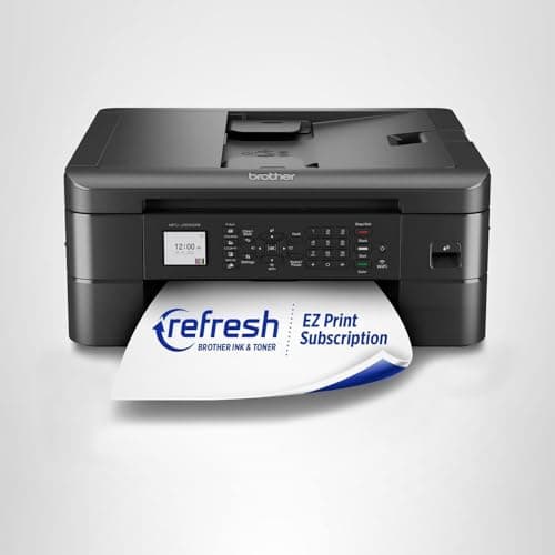 Brother MFC-J1010DW Wireless Color Inkjet All-in-One Printer, Duplex Printing, Mobile & Cloud Print, Compact Design, 1.8" Color Display, Works with Alexa 10