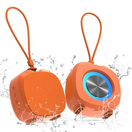 Bluetooth Speaker Portable Media Players Clear Loud Stereo Sound Deep Bass Wireless Speaker With Lights TWS IPX5 Waterproof Small Speakers Long Playtime for Home/Party/Outdoor/Beach Electronic Gadgets