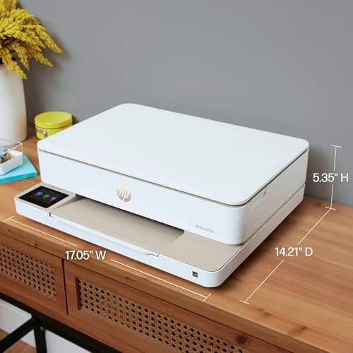 HP Envy 6155e Wireless All-in-One Color Inkjet Printer, Portobello, Print, scan, copy, Duplex printing Best-for-home, 3 month Instant Ink trial included, AI-enabled (714L5A) 12