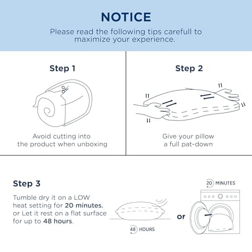 Bedsure Memory Foam Pillows Queen Size, Set of 2, Adjustable Firm Bed Pillows for Sleeping, Cooling Dual-Sided Design, Rayon Derived from Bamboo Pillowcases for Side, Back, Stomach Hot Sleepers 6