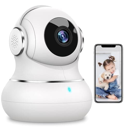litokam Security Camera Indoor 2K, 360 Pan/Tilt Cameras for Home Security with Motion Detection, Baby Monitor for Pet/Dog with Night Vision, 2.4GHz WiFi Cam with Phone App & 2-Way Audio