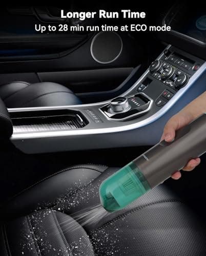 AIRWOX Cordless Handheld Vacuum, 13000Pa High Power Car Vacuum with Brushless Motor and Blower Accessories, for Home and Car Use 6