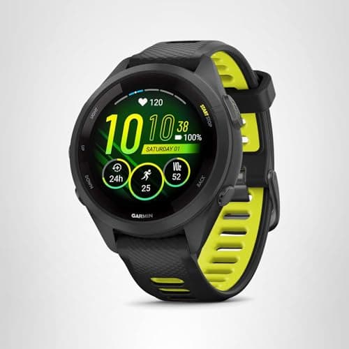Garmin Forerunner 265S Running Smartwatch, Colorful AMOLED Display, Training Metrics and Recovery Insights, Black and Amp Yellow 7