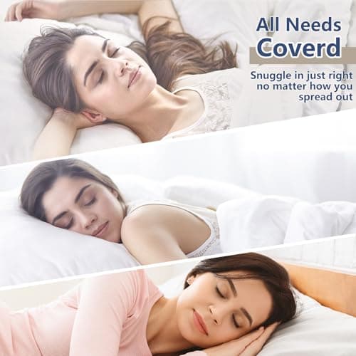 CozyLux Pillows King Size Set of 2, Soft and Supportive 3D Down Alternative Bed Pillow for Sleeping 2 Pack White, Luxury Hotel Quality Gusseted Bedding Pillows for Back, Stomach or Side Sleepers 18x34 7