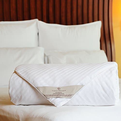 CUDDLE DREAMS Silk Comforter for Spring/Summer/Fall, 100% Long-Strand Silk Filling, Natural & Breathable (King Size)