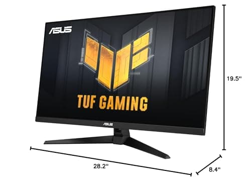 ASUS TUF Gaming 31.5” 1440P HDR Monitor (VG32AQA1A) - QHD (2560 x 1440), 170Hz, 1ms, Extreme Low Motion Blur, FreeSync Premium, DisplayPort, HDMI, HDR-10, Shadow Boost, VESA Wall Mountable 10