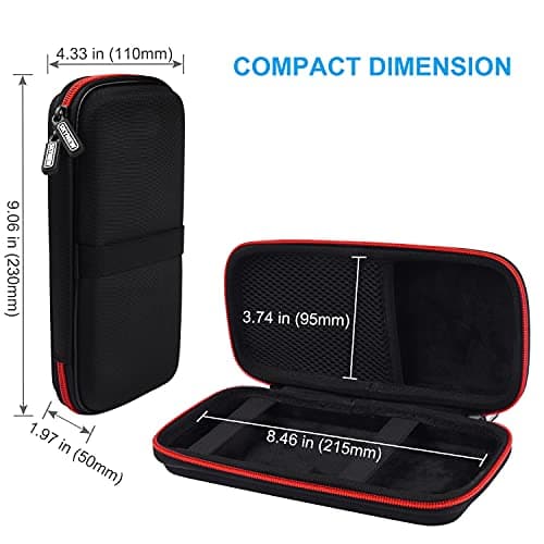 Skynew Power Bank Hard Travel Case Medium Compatible RAV Power 26800/20100/20000mAh, Anker Power Core 26800mAh/ PowerCore +26800mAh, INIU 10000mAh and Miady 10000/15000mAh (Medium Black) 3
