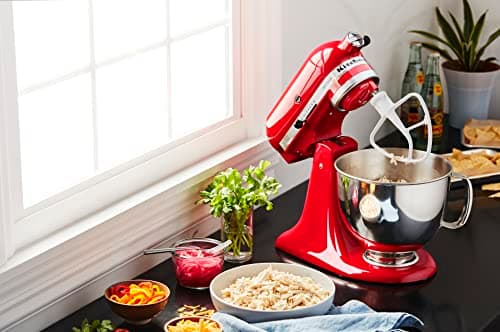 KitchenAid Artisan Series 5 Quart Tilt Head Stand Mixer with Pouring Shield KSM150PS, Passion Red 6