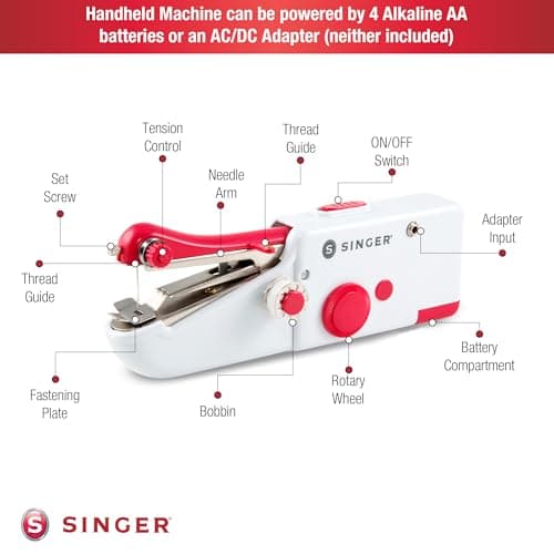 SINGER Stitch Sew Quick Portable Mending Machine - Single Thread Machine for Quick Repairs 5