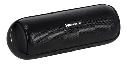 Rockville RPB25 40W Peak/15W RMS Portable Bluetooth Speaker, TWS Stereo Pairing, USB/SD/Aux/FM, Micro USB Charging, Water-Resistant, for Outdoor and Indoor Use