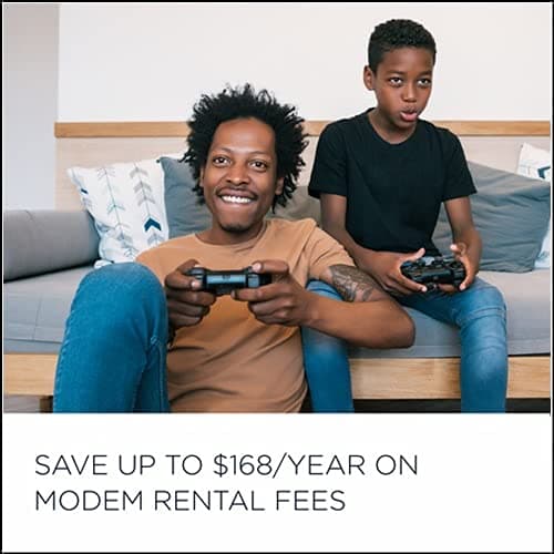 Motorola MG7550 16x4 Cable Modem Plus AC1900 Dual Band WiFi Gigabit Router with Power Boost and DFS, 686 Mbps Maximum DOCSIS 3.0 - Approved by Comcast Xfinity, Cox, Charter Spectrum, More (Black) 5