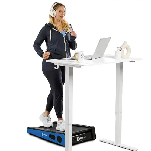 Lifepro Pacer Mini Smallest Portable 30in Small Mini Walking Pad Treadmill Installation Free, Adjustable Incline, Under Desk Work Compact Treadmills for Home/Office - Max Load 220Lbs & Speed 3MPH
