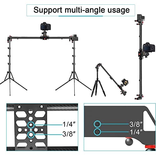 GVM SLIDER-120 Wireless Professional Carbon Fiber Motorized Camera Slider, Support Video Mode, Time-Lapse Photography, Horizontal, Tracking and 120° Panoramic Shooting 6