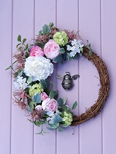 Bee Door Knocker for Front Door | Polished Solid Brass Bee | Brass Knockers with Strike Plate | UPVC | Bumblebee Front Door Furniture with a Unique Design (Pewter) 8