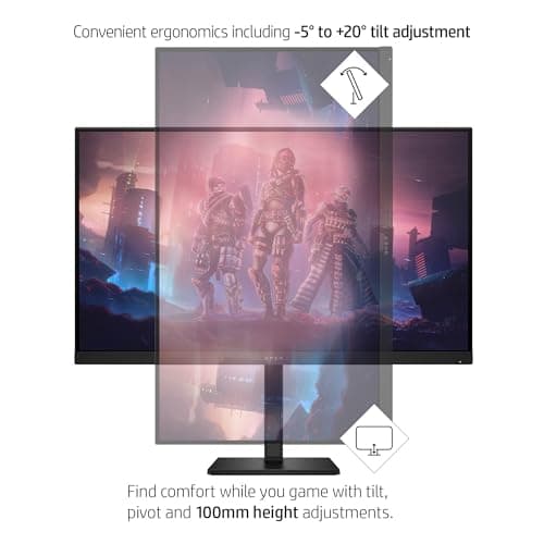 HP OMEN 32q QHD 165Hz Gaming Monitor, QHD Display (2560 x 1440), IPS Panel, 99% sRGB, 95% DCI-P3, 16:9, AMD FreeSync Premium Technology, 32q (2023) 9