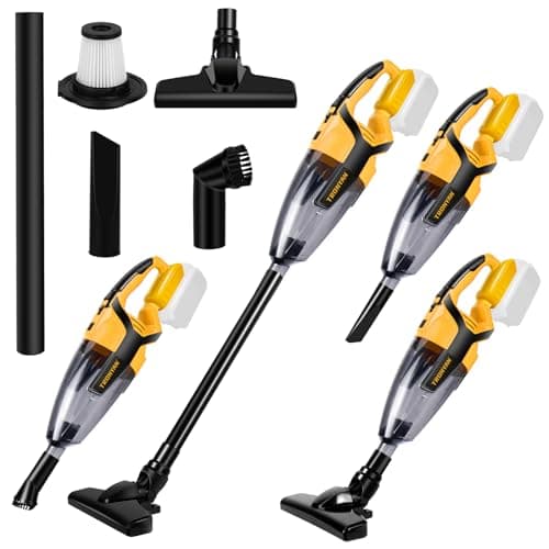 TRONYAN Cordless Vacuum Cleaner Compatible with DEWALT 20V Battery (Battery NOT Included), Handheld Vacuum for Home, Boat, Workshop, Car, Pet Hair, Furniture-Tool Only 5