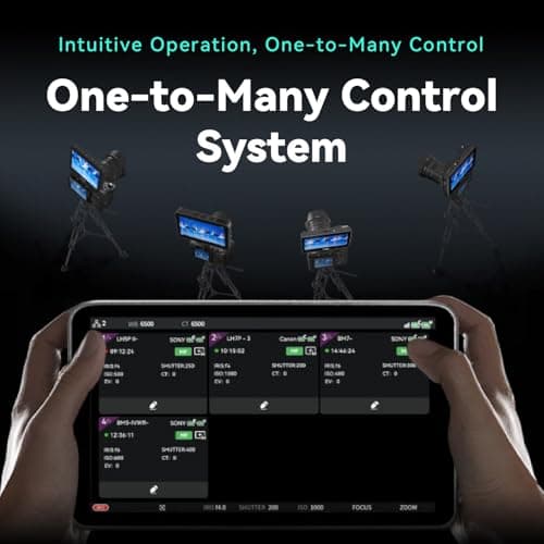 Portkeys LH7P 7inch Camera Monitor 1000nit High Brightness 1920 x 1080 IPS Touchscreen Monitor, with Built-in Wireless Module, Support Stretch Effects, 3D LUT Output for DSLR Cameras (Black) 7