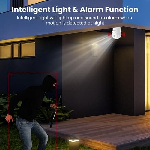 wansview 2K Light Bulb Security Camera-5G&2.4G WiFi 360° Security Cameras Wireless Outdoor/Indoor for Home Security, Color Night Vision, 24/7 Recording, Auto Tracking, Siren Alarm, Works with Alexa 6