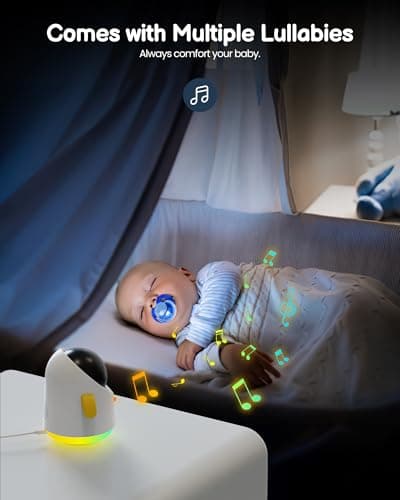 Baby Monitor with Camera and Audio WiFi/No WiFi: Baby Monitor WiFi Smartphone APP Control NightVision 4.3' Screen Smart Video Baby Monitor with Remote PTZ 2-Way Talk Motion & Cry Alert(Only 2.4G WiFi) 8