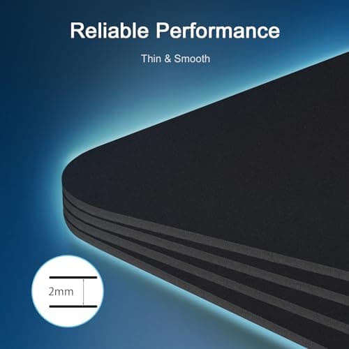 Senetem XXXL Large Mouse Pad, Ultra-Smooth Gaming Mousepad, Non-Slip Rubber Base, Washable Surface Fits Wired & Wireless Mouse – Oversized Big & Long Keyboard Computer Black Mat for Desk, 35.4x15.7 in 5