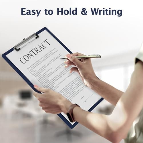 Macroclo Legal Size Clipboard, Blue 8.5 x 14 Clip Boards for Lawers, Low Profile Clip, Writing Board, Size 9 x 15 in, Office & School Supply 7